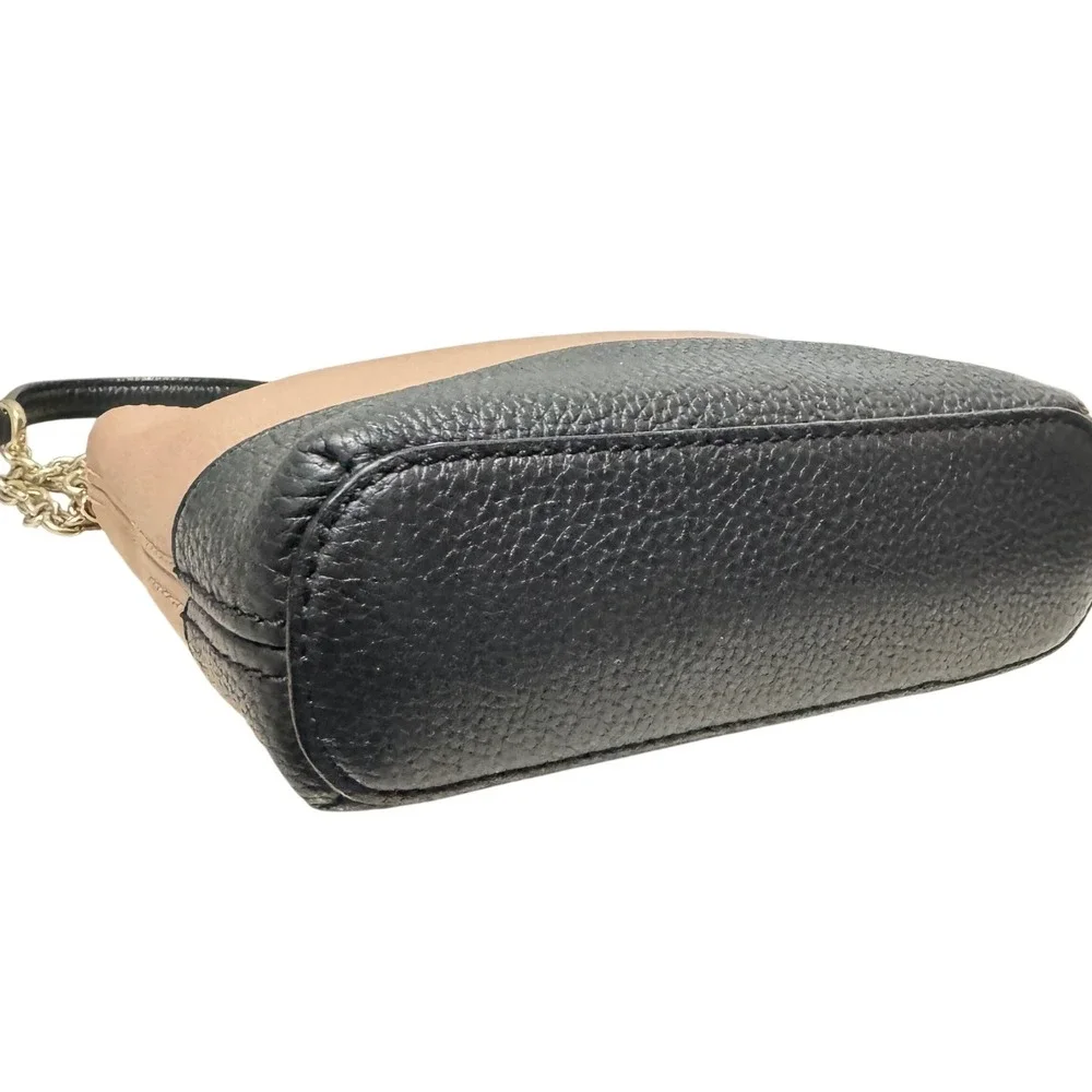 Kate Spade Ellery Crossbody Bag Small‎ Pink Black Pebbled Leather